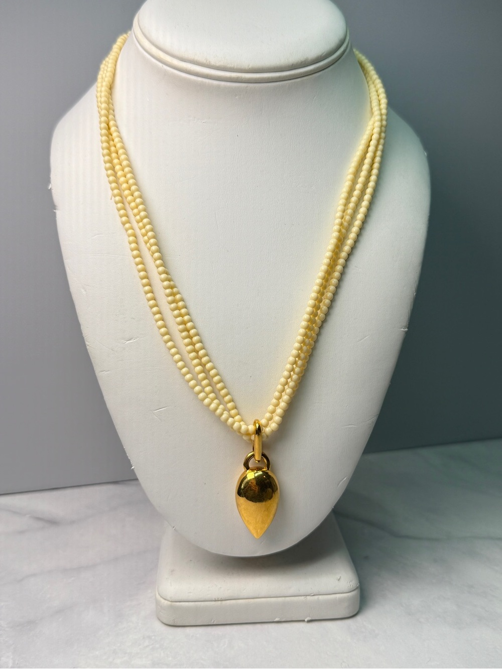 Monet Vintage Multi-Strand Pendant
Necklace